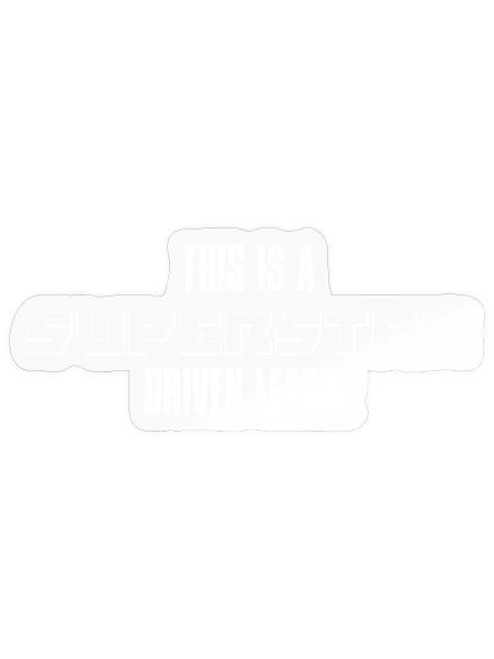 This Is a Superstar League Tee - Sticker - transparent glossy - Front