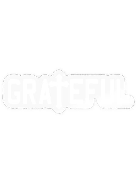 Grateful Religious - Sticker - transparent glossy - Front