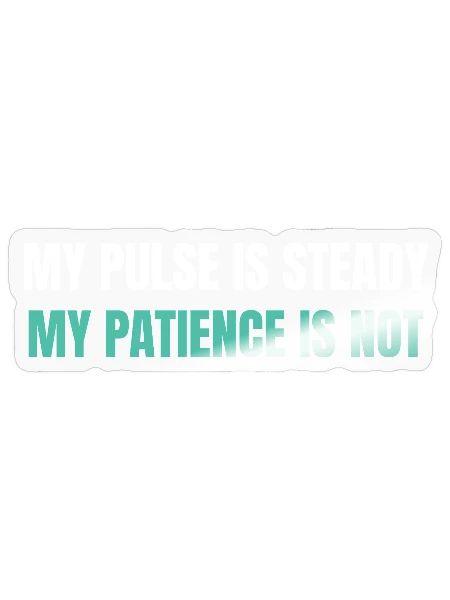 Funny Nursing Graphic Tee - Sticker - transparent glossy - Front