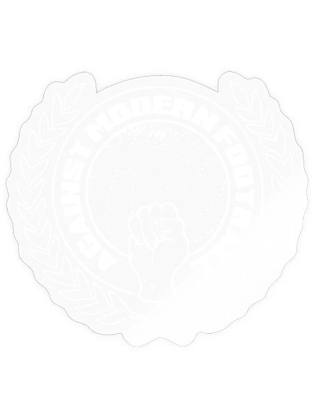 Contre le football moderne - Sticker - brillant transparent - Devant