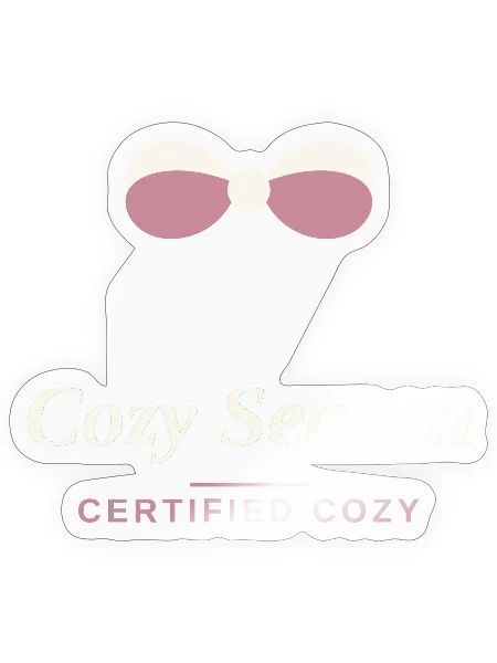 Logo Cozy Season certifié Cozy - Sticker - brillant transparent - Devant