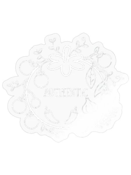 Authentic Minimalist Botanical Frame - Sticker - transparent glossy - Front