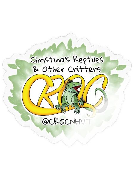 Christina's Reptiles & Other Critters - Sticker - transparent glossy - Front
