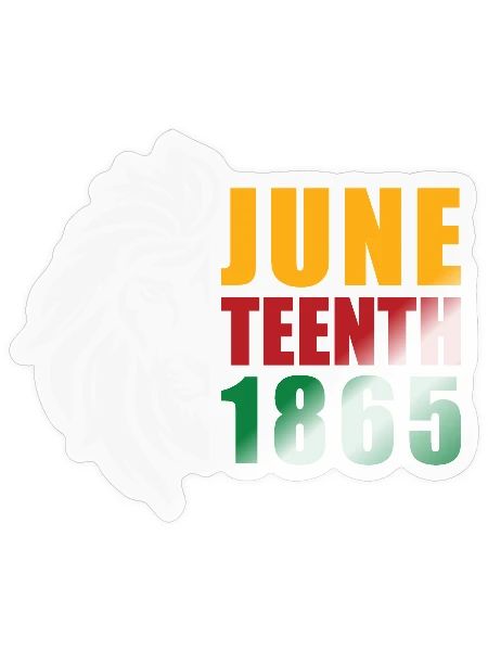 Fresh Since 1865 Juneteenth Black History - Sticker - transparent glossy - Front