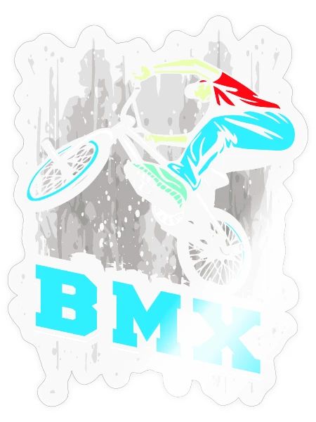 BMX Bike | BMX Rider | BMX - Sticker - transparent glossy - Front