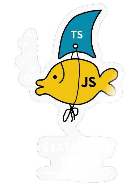 I'm Statically Typed - Funny JavaScript Typescript - Sticker - transparent glossy - Front