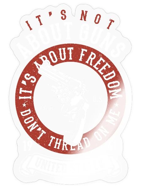 Revolver Freedom Ring - Sticker - transparent glossy - Front