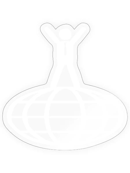 Un homme au sommet du monde - Sticker - brillant transparent - Devant