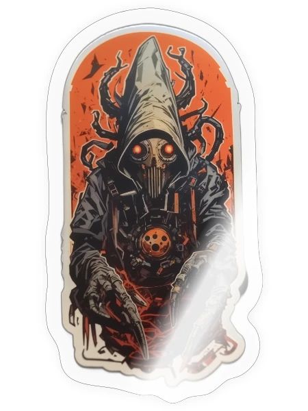 sticker Unknown terrifying object.51.????? - Sticker - transparent glossy - Front