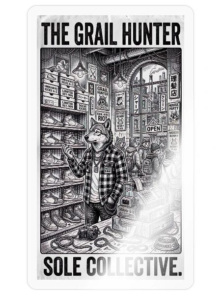 The Grail Hunter: Sole Collective - Sticker - transparent glossy - Front