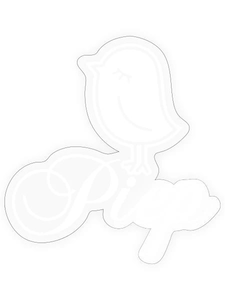 Sparrow “Piep” - Sticker - transparent glossy - Front