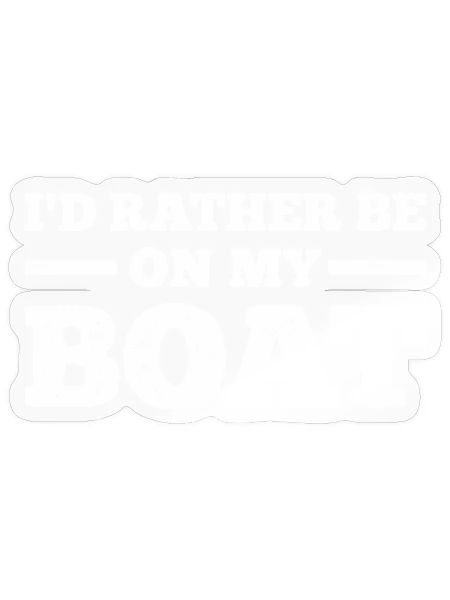 Boat Boating - Sticker - transparent glossy - Front