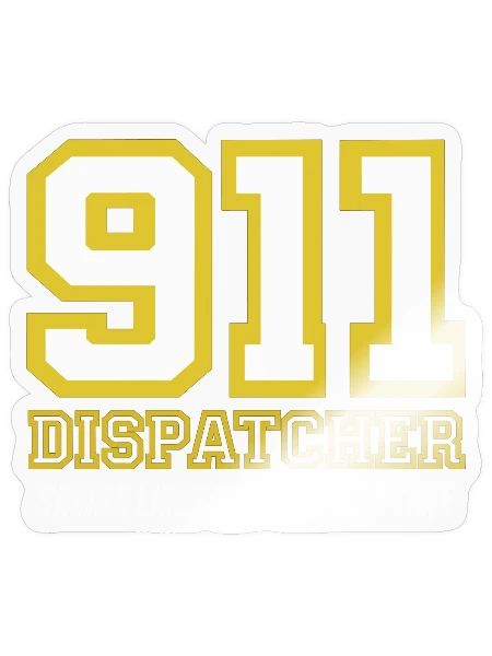911 Dispatcher Saving Lives One Call at a Time - Sticker - transparent glossy - Front