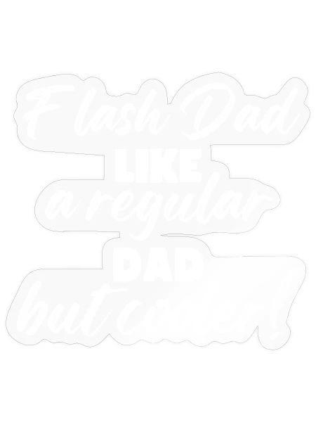 Bouldering Flash Dad Boulderer - Sticker - transparent glossy - Front