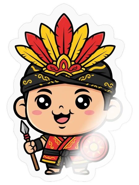 Suncrest Chibi Knight Hero - Sticker - transparent glossy - Front