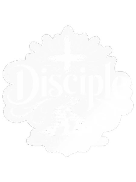 Disciple Commitment Luke 14:27 Sacrifice Scripture - Sticker - transparent glossy - Front