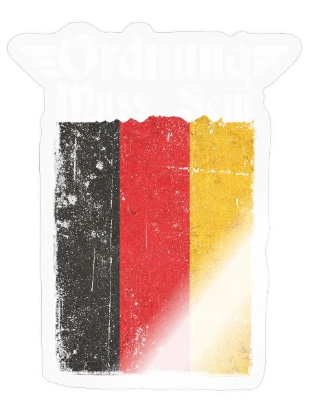Ordnung Muss Sein - Sticker - transparent glossy - Front
