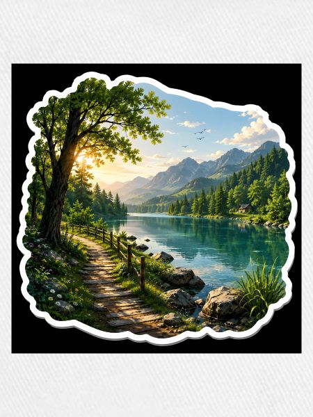 Lakeside Trail in Alpine Sun