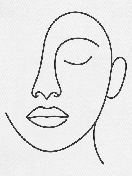 Minimal Line Portrait