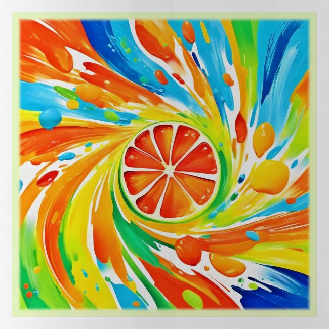 Citrus swirling Splash Design