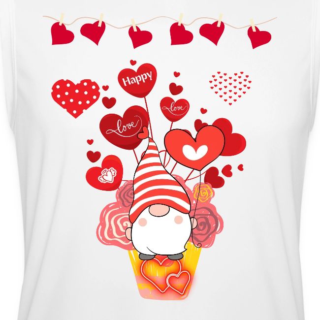 Design wrapped in love hearts, vibrating in love.