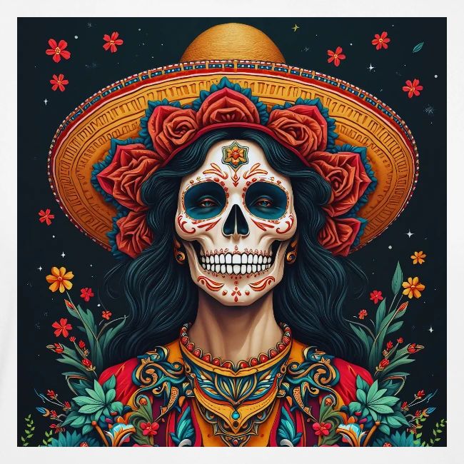 Charra Skull Art | Traditional Mexican Design