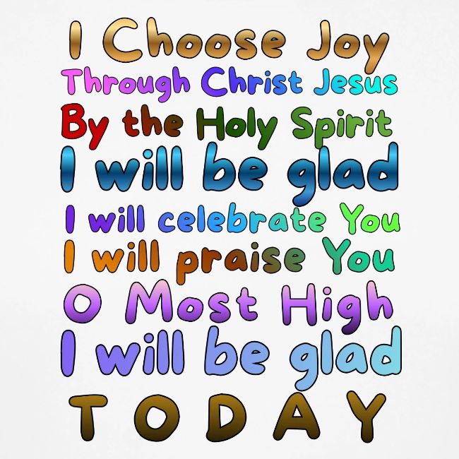 I will be glad 1