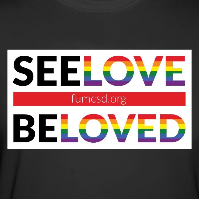 FUMCSD See Love, Be Loved: white design background