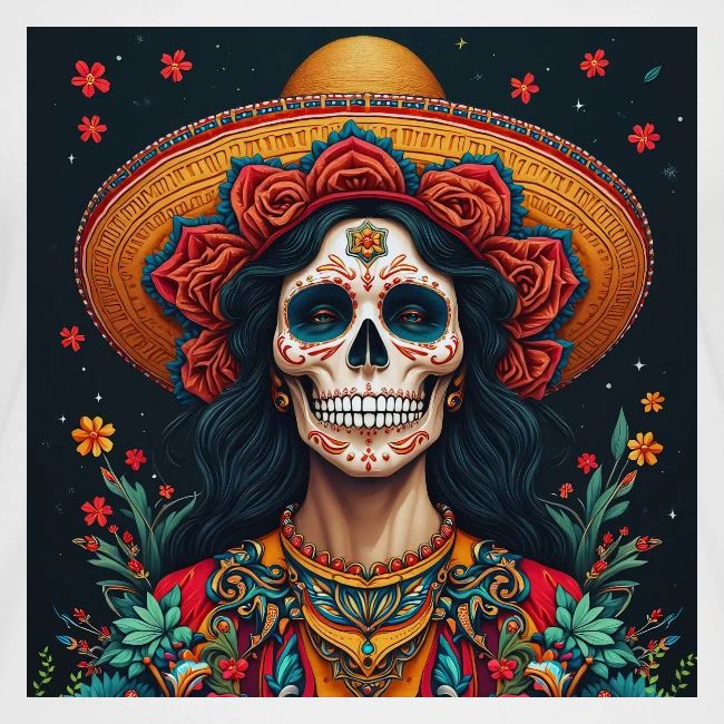 Charra Skull Art | Traditional Mexican Design