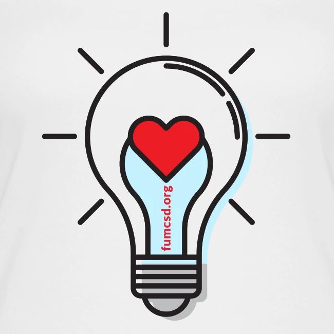 FUMCSD Heart Light Bulb
