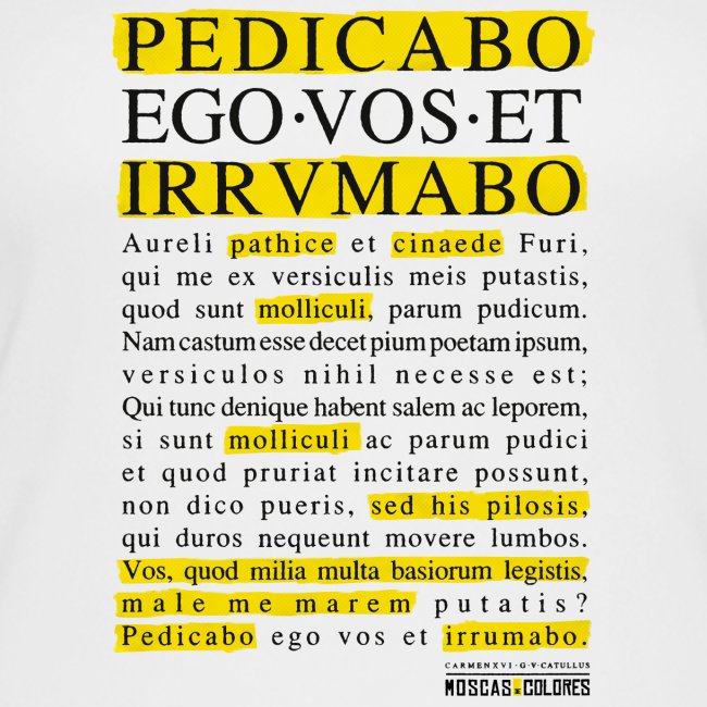 Pedicabo ego vos et irrumabo. Funny Collection.