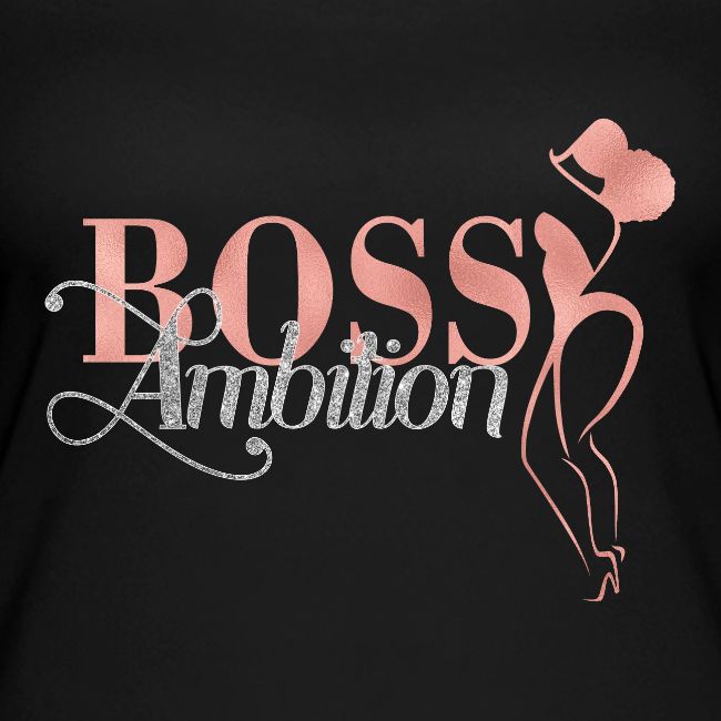 Women Boss Ambition Tshirt Glitter