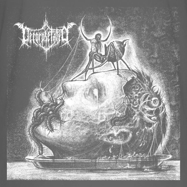 Decorpsetated - Human Words album cover, white