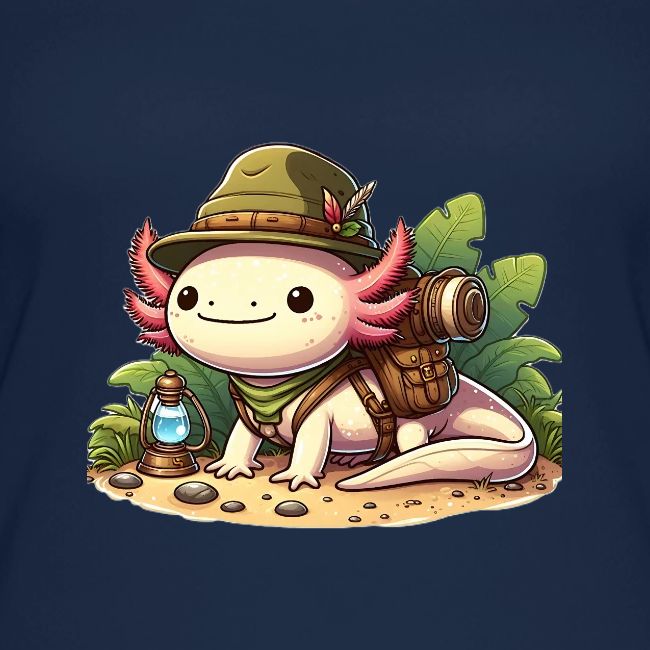Cute Axolotl Adventure Graphic