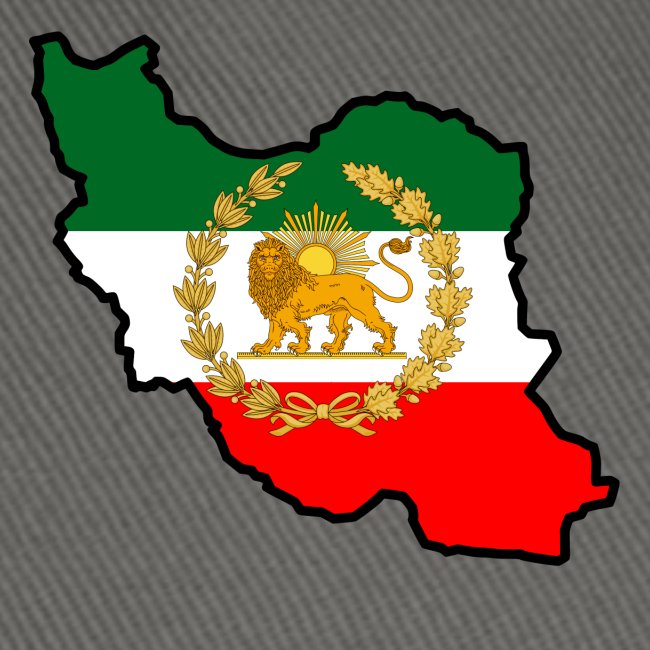 Iran Map Lion Sun 2