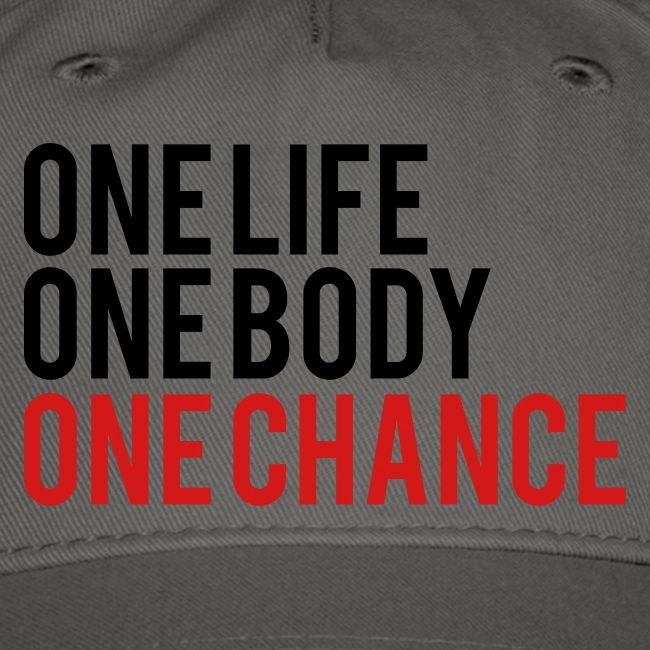 One Life One Body One Chance