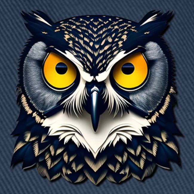 A COLORFUL OWL.
