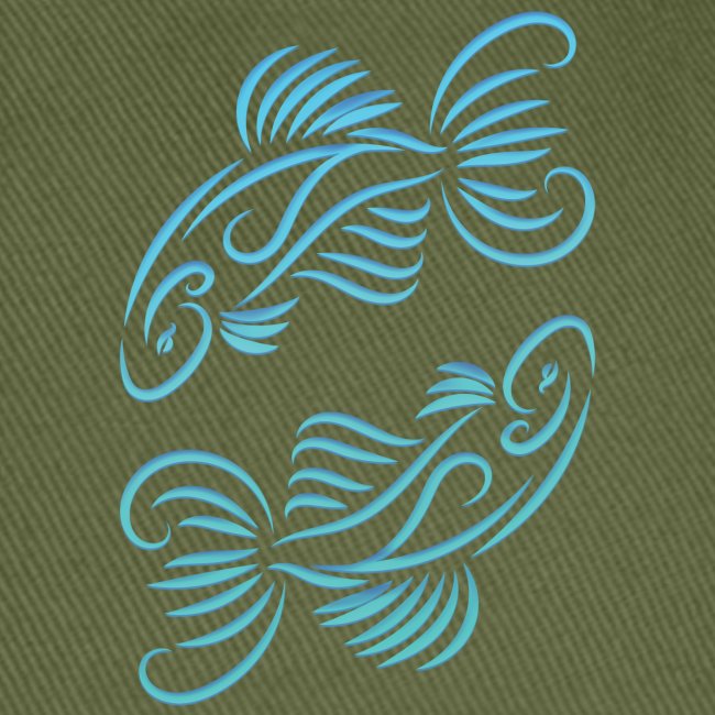Pisces Zodiac Fish Water Sign Blue Green