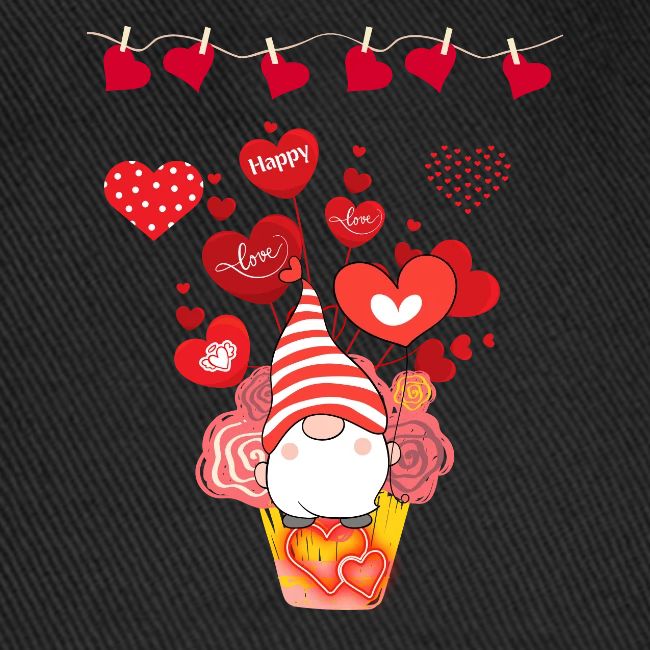 Design wrapped in love hearts, vibrating in love.