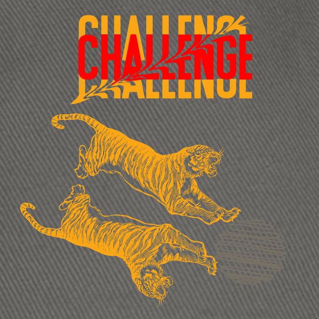 Double tiger fashion, jungle feline animals.