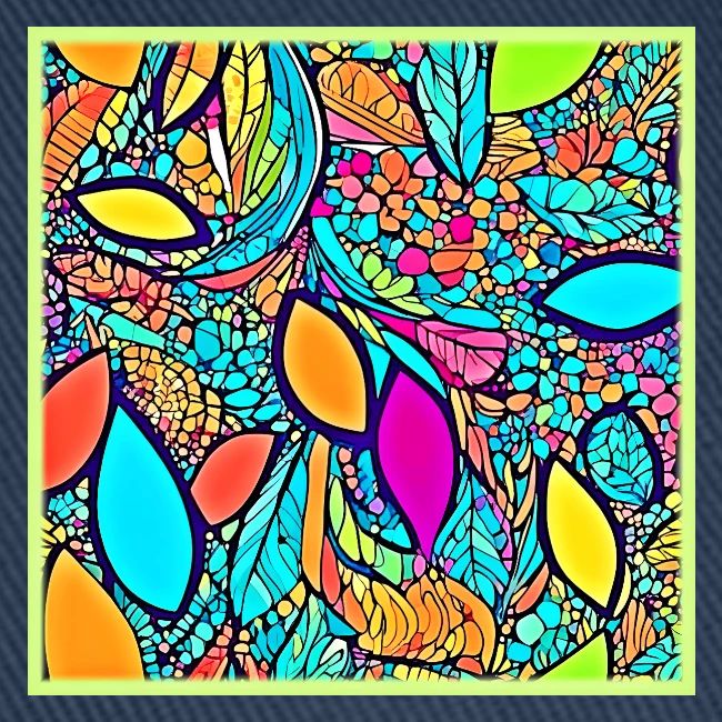 Colorful Abstract Floral Art