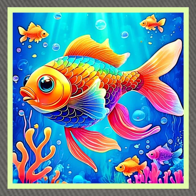 Colorful Aquarium Fish Art
