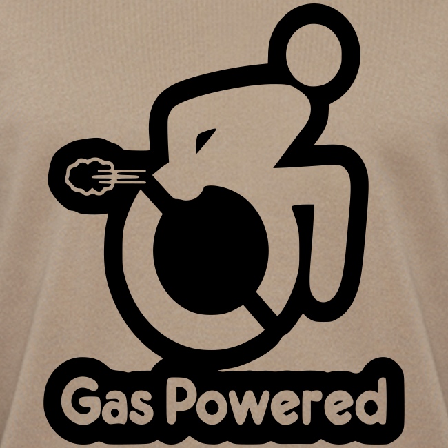 Gas powered wheelchair user, rolstoel humor *