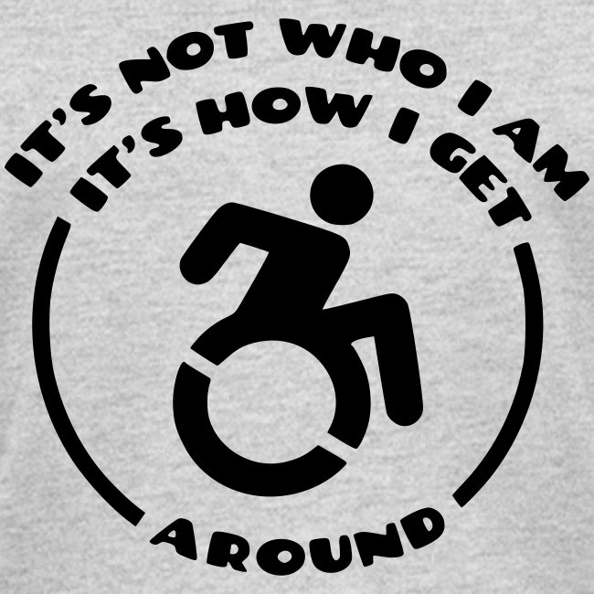 Not who i am it's how i et around in wheelchair *