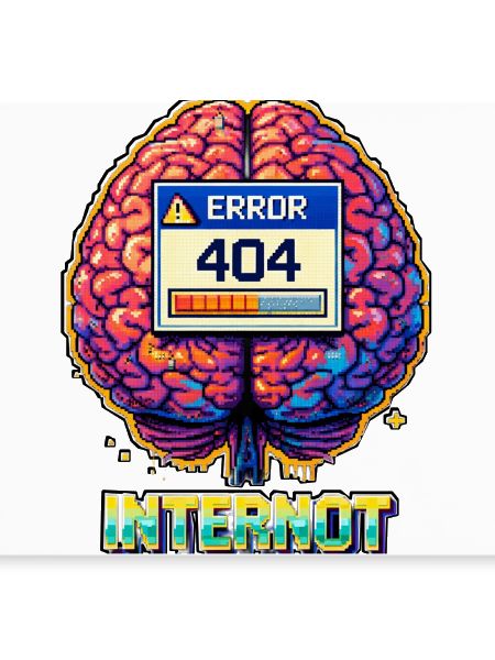 Retro Brain 404 Internet