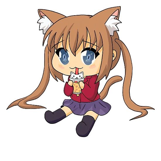 Neko Chibi Cute Anime Girl