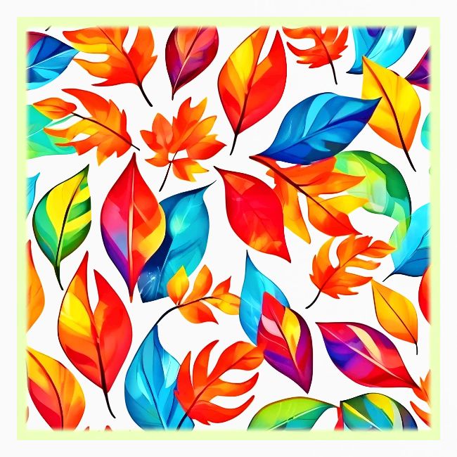 Autumn Leaves Abstract Pattern