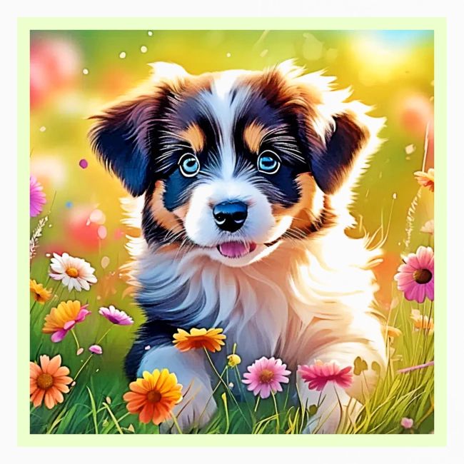 Happy Aussie Puppy Design