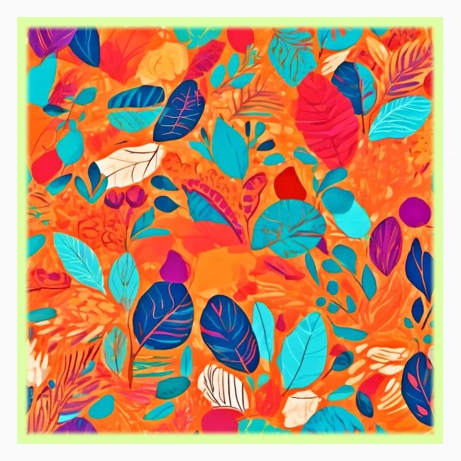 Colorful Cartoon Leaves