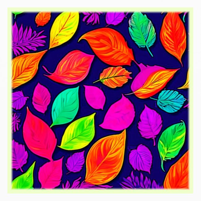 Colorful fall leaves Artwork